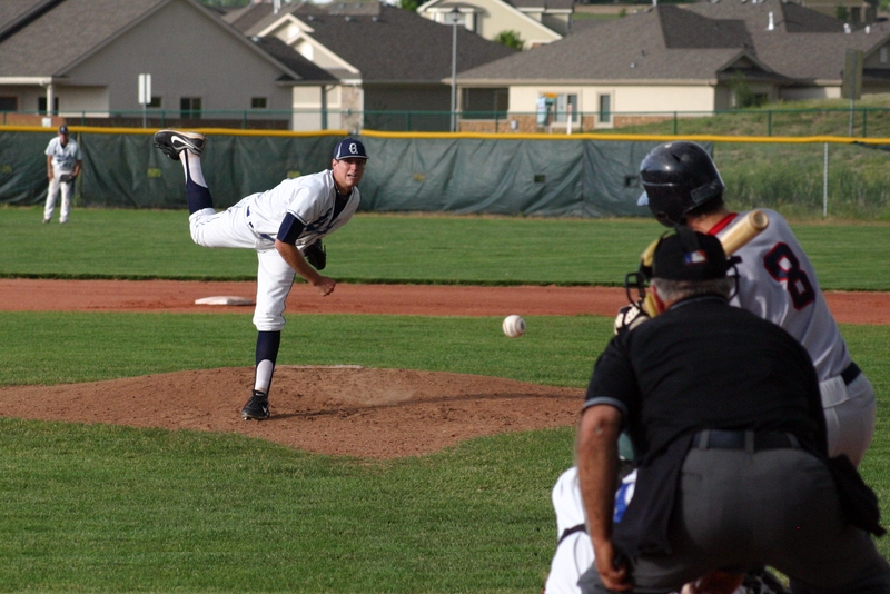 Jesse kicking it for the Greeley Grays